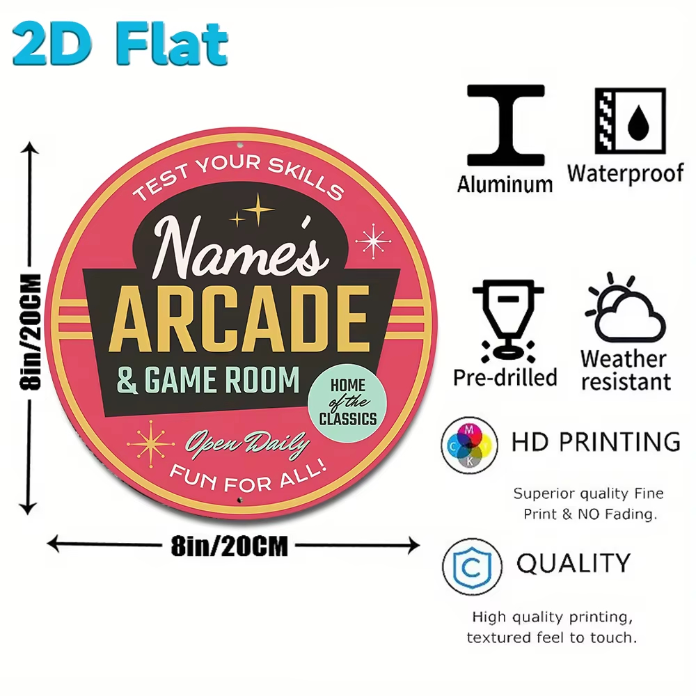 Papan Logam Kustom untuk Ruang - Arcade Games & Vending Llc Photos ulasan dan harga