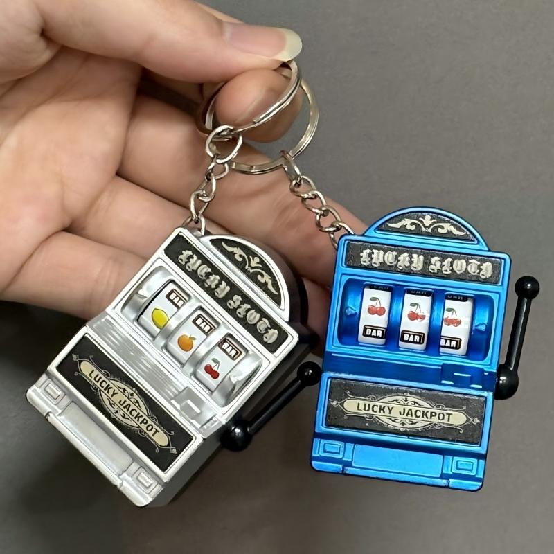 【F】Gantungan Kunci Mesin Slot  - Arcade Game Jackpot ulasan dan harga