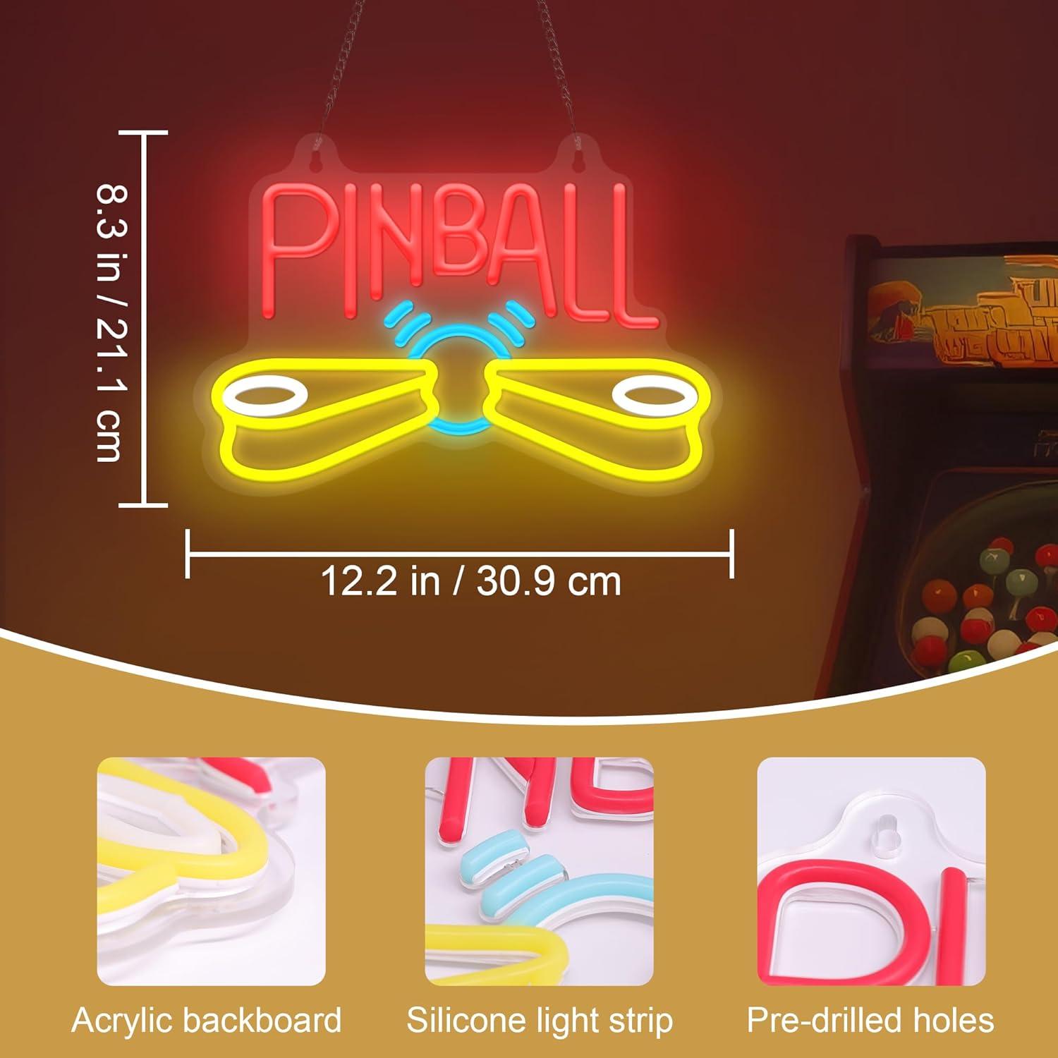 Lampu Neon Pinball, Lampu LED  - Arcade Games & Vending Llc Photos ulasan dan harga